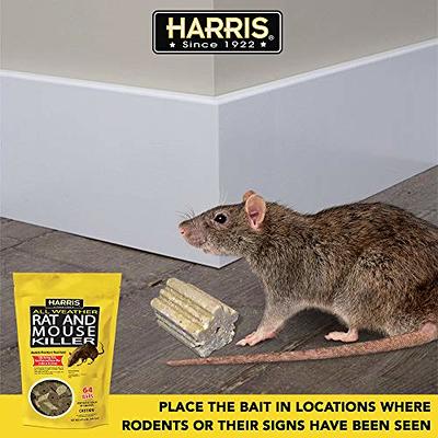 HARRIS Mouse Killer - 10 Bars with Refill Bait Station 