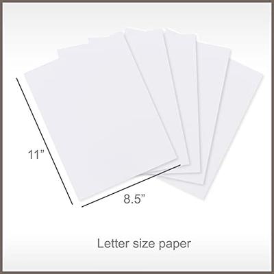 Cardstock 8.5 x 11 Paper Pack - White Cardstock Scrapbook Paper 65lb -  Double Sided Card Stock for Crafts, Embossing, Cardmaking - 50 Sheets,  Solid Core - Yahoo Shopping
