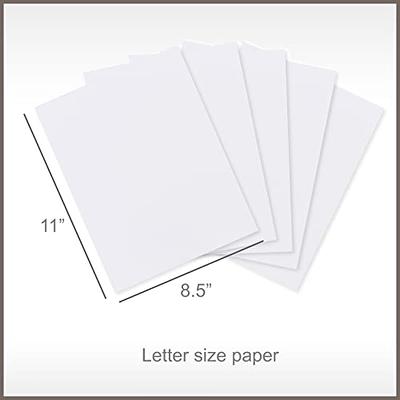 White Cardstock Paper - 8.5 x 11 50 Sheets