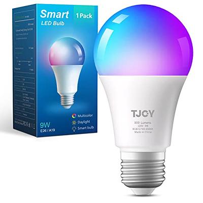 TJOY Bluetooth Light Bulb, Smart Light Bulbs with App Control, RGB Color  Changing Led Light Bulbs