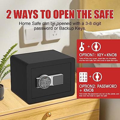 ISLANDSAFE Home Safe Box Digital Small Personal Safes caja fuerte Security  Money Closet Electronic Lock Box with Keypad for Pistol Cash Jewelry