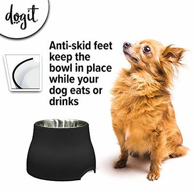 Siooko Elevated Dog Bowls for Large Dogs Medium Small Sized Dog , Wood  Raised Dog Bowl Stand with 2 Stainless Steel Dog Bowls, Dog Food Bowl and Dog  Water Bowl Non-Slip Feet (