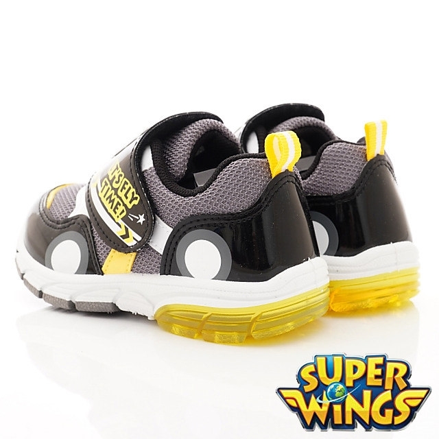 SUPER WINGS 電燈運動鞋款 SNI3016黑(中小童段)