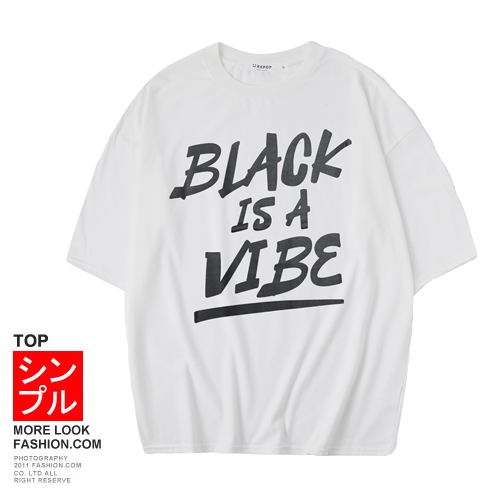 FASHION館 古著vibe油漆字照片T 落肩短T 下北澤