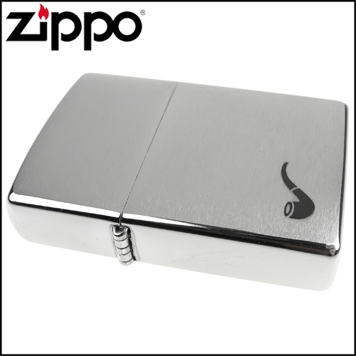 ZIPPO 美系~Pipe Lighter~煙斗用打火機~拉絲打磨電鍍鉻款