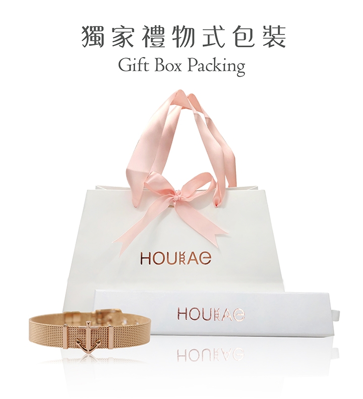 HOURRAE 船錨 人氣玫瑰金系列 含一顆小飾品