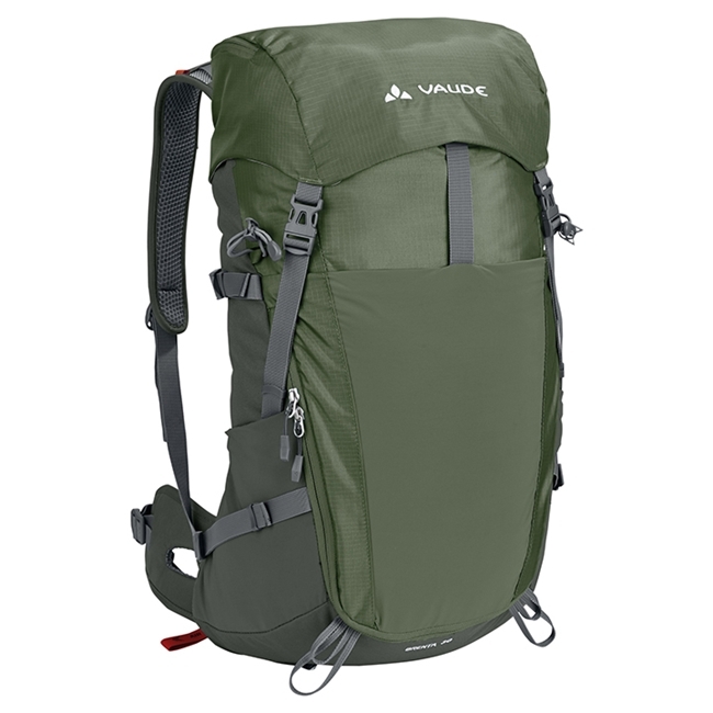 【VAUDE德國 】Brenta 30L 耐磨網架透氣登山背包VA-12161橄欖綠