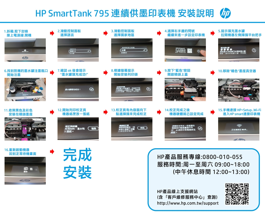 好印達人【送咖啡券*2】HP Smart Tank 795 四合一多功能 自動雙面無線連供印表機