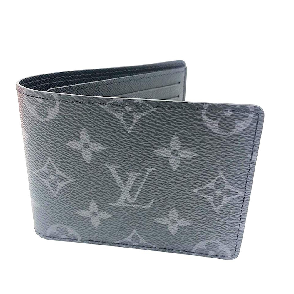 Louis Vuitton Monogram Eclipse Bifold Wallet Marco M62545 Men'