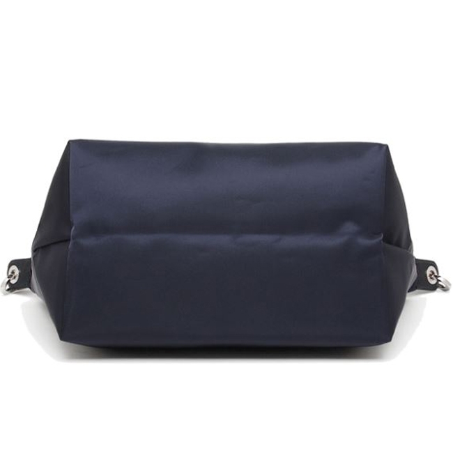 LONGCHAMP 厚尼龍短把手提/斜背兩用水餃包(小款/黑夜藍)