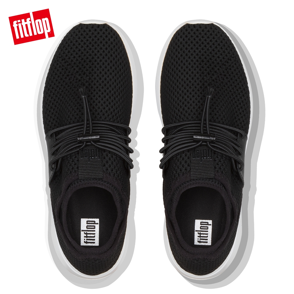 FitFlop AIRMESH LACE-UP SNEAKERS 黑色