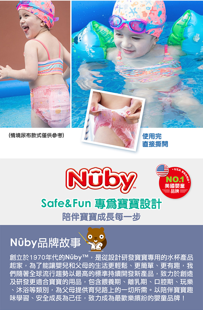 Nuby 游泳戲水褲