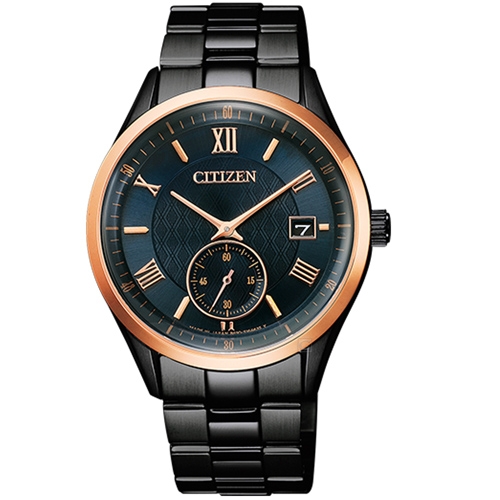 CITIZEN星辰菱紋時尚光動能手錶(BV1124-90L)