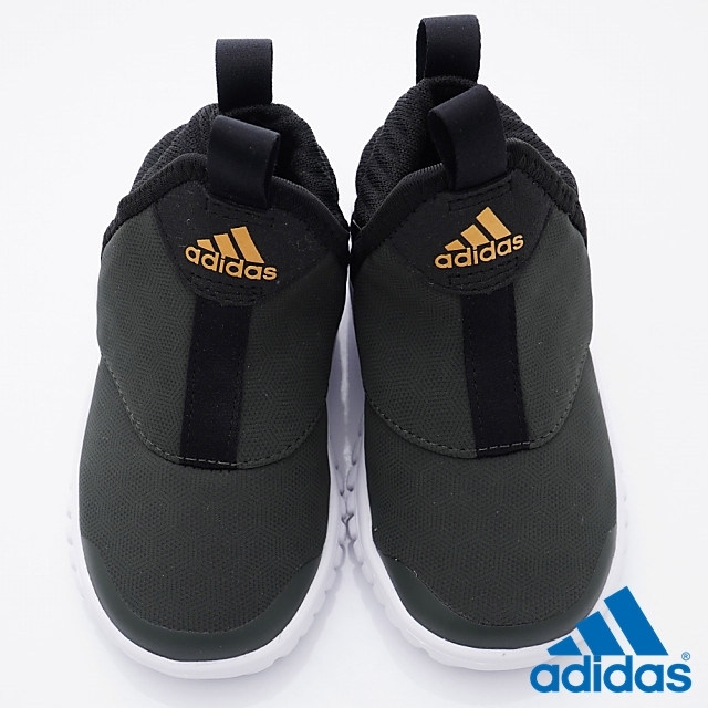 adidas童鞋 彈力襪套學步鞋 EEI8117灰黑(寶寶段)