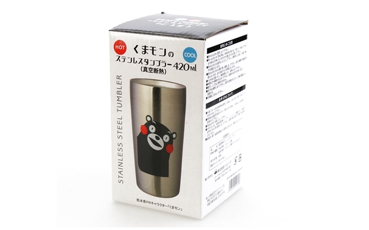 日本KUMAMON熊本熊真空保溫杯(420ml)K20193