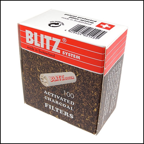 BLITZ-煙斗用9mm活性碳濾心~瑞士製造-100支入