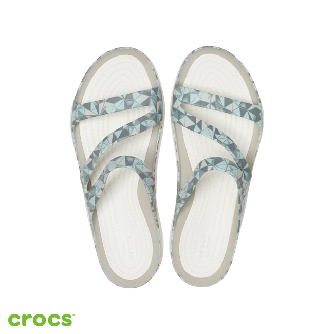 Crocs 卡駱馳 (女鞋) 女士激浪印花涼拖 205878-98U