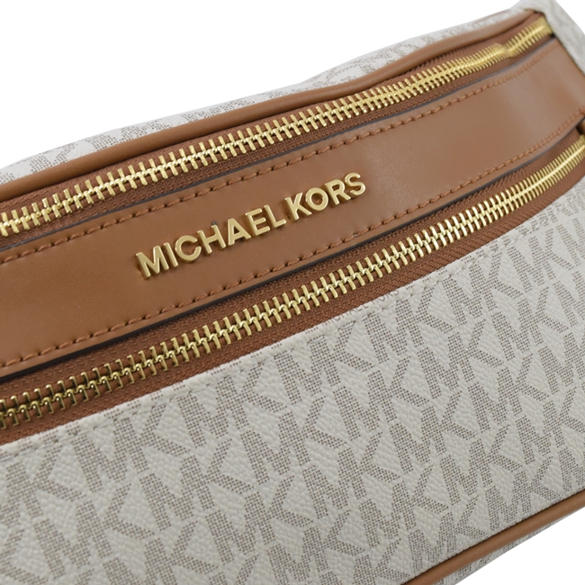 MICHAEL KORS KENLY 經典PVC腰包/胸口包(白)