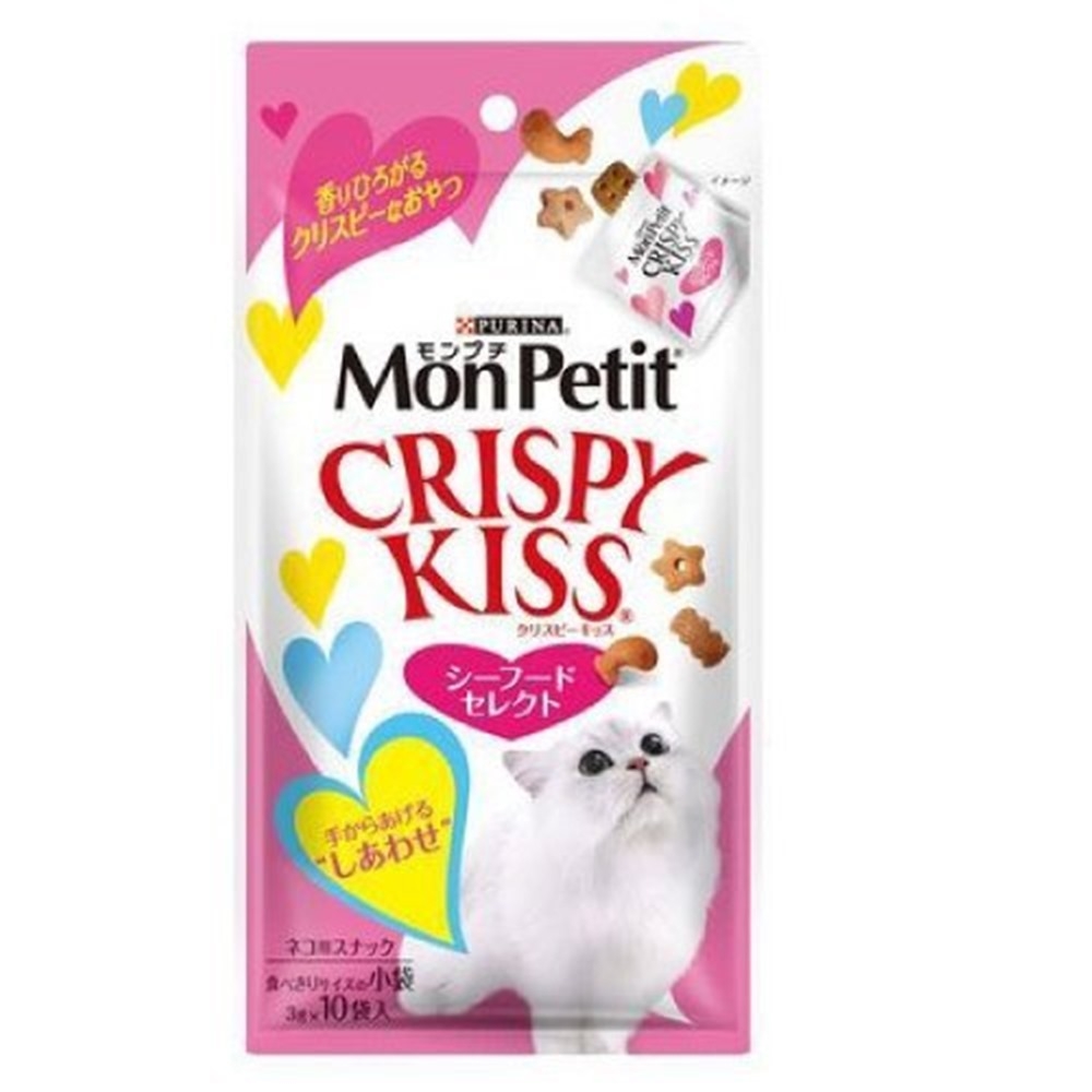 (5包組)貓倍麗《Crispy Kiss 》3g x10袋入多種口味貓餅乾
