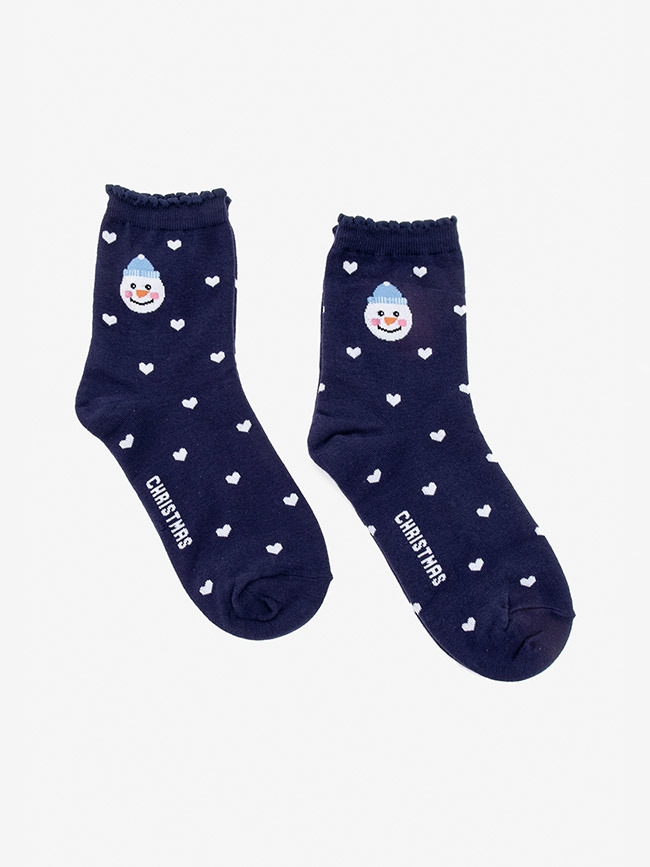 H:CONNECT 韓國品牌 配件 - 可愛聖誕圖樣襪組