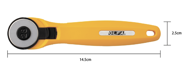 日本製造OLFA割布刀拼布刀圓形刀圓刃刀圓盤刀切割刀RTY-1/C旋轉切刀28mm滾刀