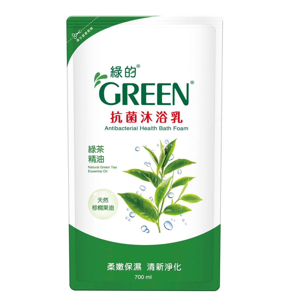 綠的GREEN 抗菌沐浴乳-綠茶精油700mlX3