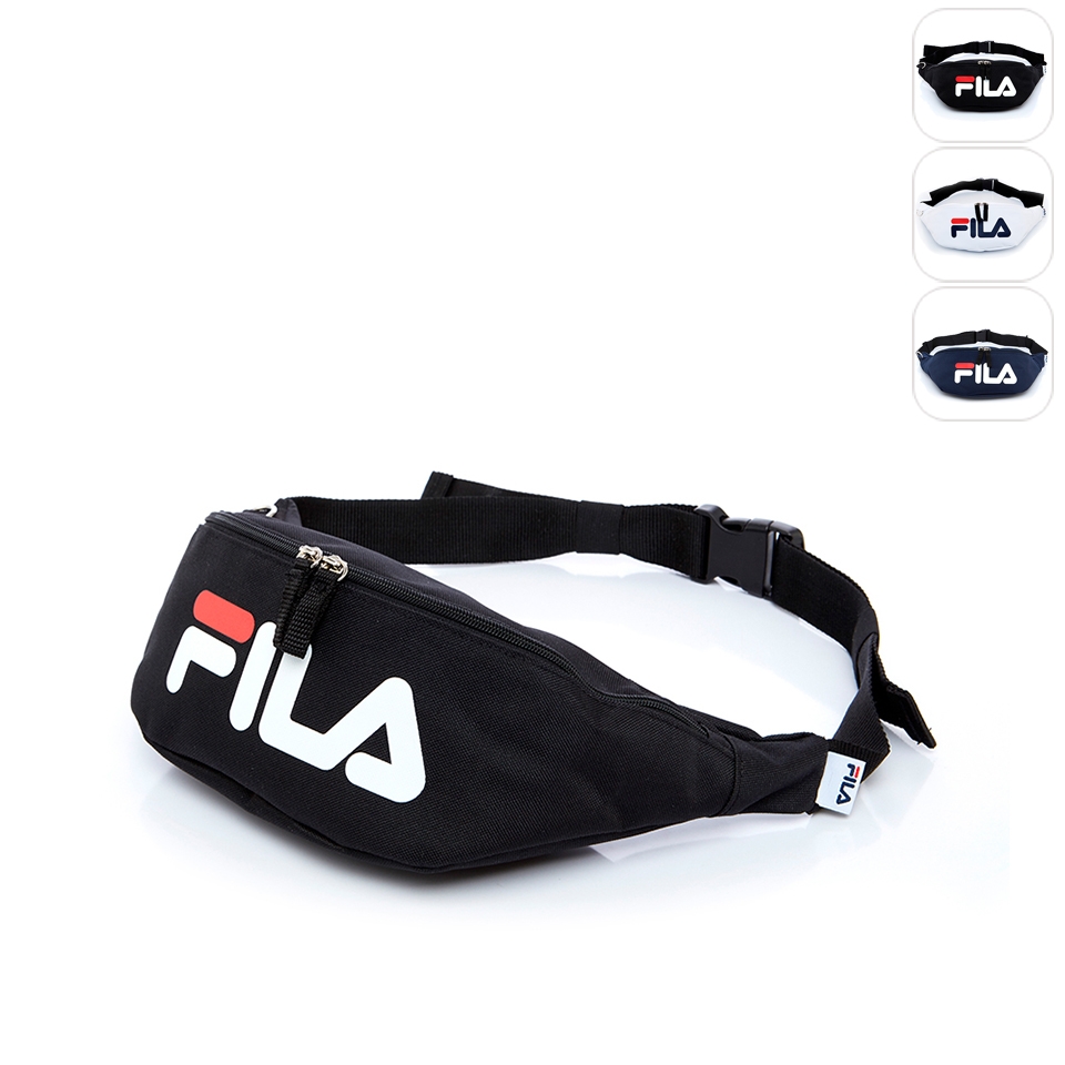 FILA 經典LOGO腰包-黑 BWT-5102-BK