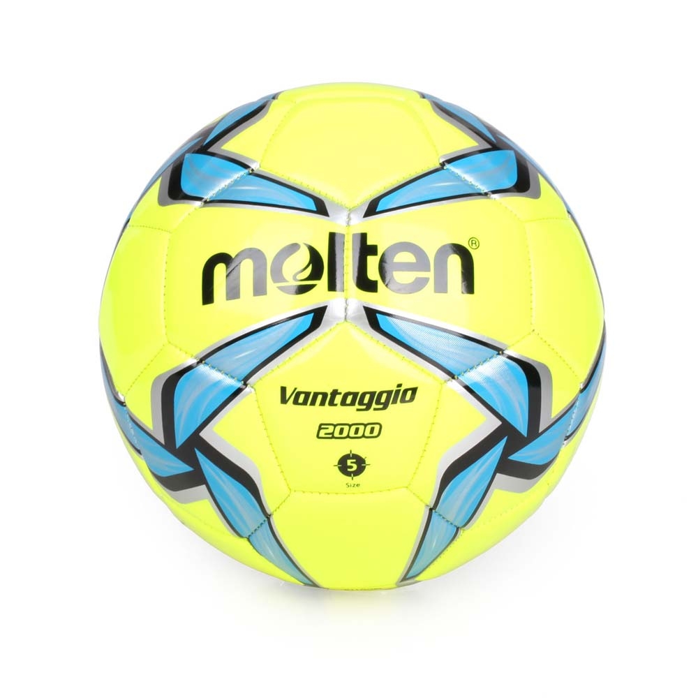 MOLTEN #5合成皮足球 Molten 螢光黃藍