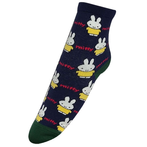 Miffy 米飛 棉質米飛圖案設計短襪/淑女襪~12雙
