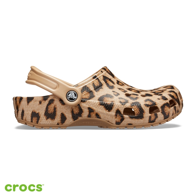 Crocs 卡駱馳 (中性鞋) 經典豹紋印花克駱格 205838-98R