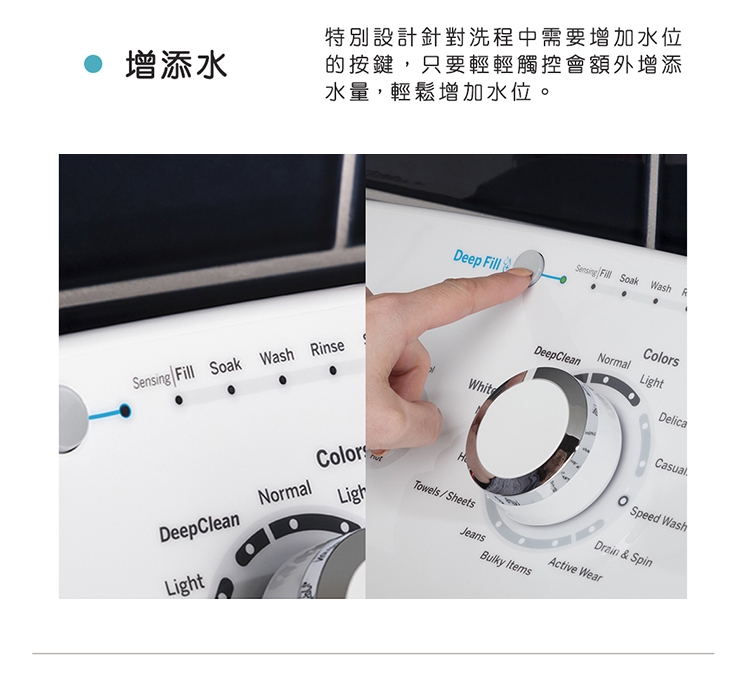 【美國奇異GE】15KG 變頻直立式洗衣機- GTW465ASNWW