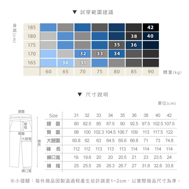 極品西服 都會商務菁英款彈力西褲_藍條(BW733-1)