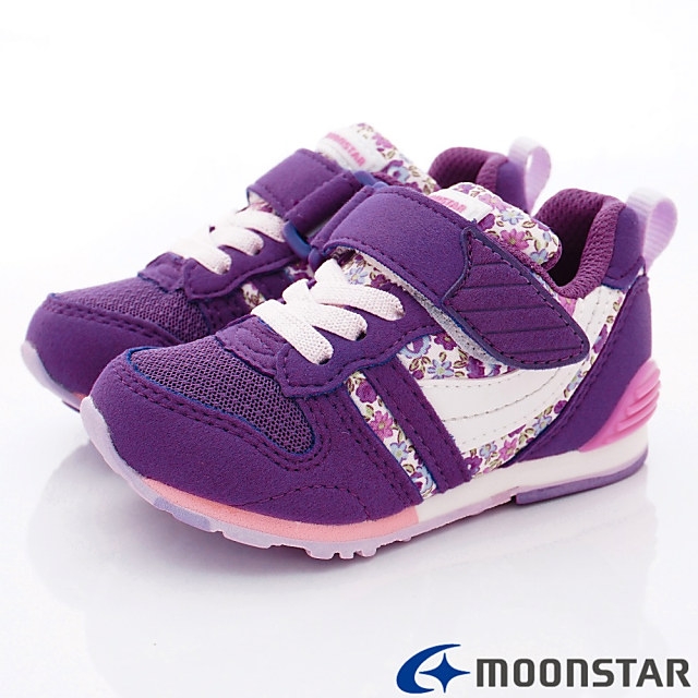 日本月星頂級童鞋 HI系列2E機能款 TW121S6紫紅花(中小童段)