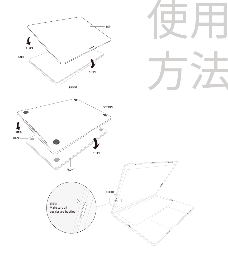 Proxa MacBook Pro 13吋 2018 舞龍布透明殼保護殼(耀眼橘)