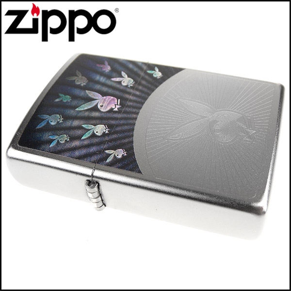 ZIPPO 美系~PLAYBOY-班尼兔圖案自動雕刻打火機