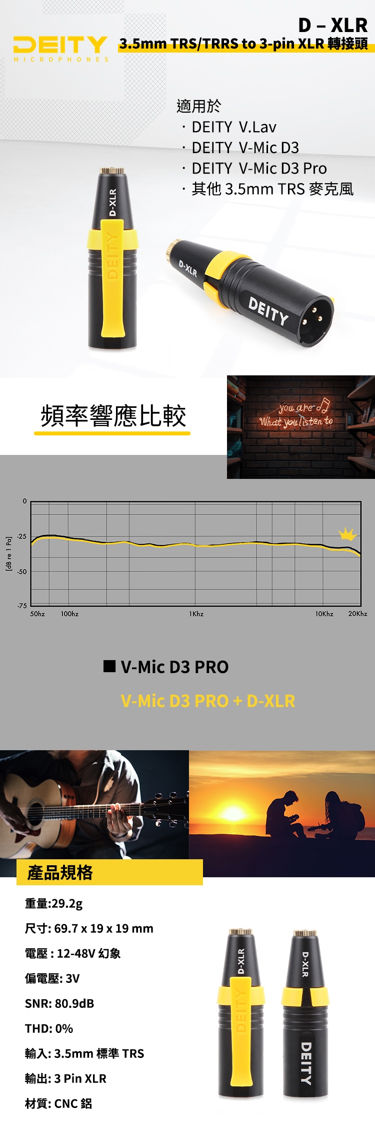 Aputure 愛圖仕 Deity D-XLR 轉接頭-公司貨