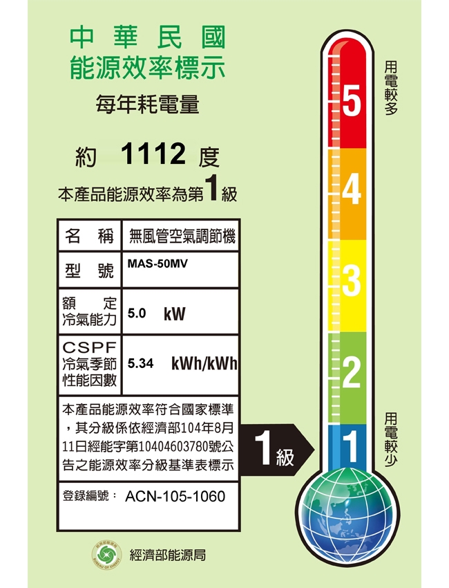 [無卡分期12期]萬士益 MV系列 7-9坪變頻冷暖型冷氣MAS-50MV/RA-50MV