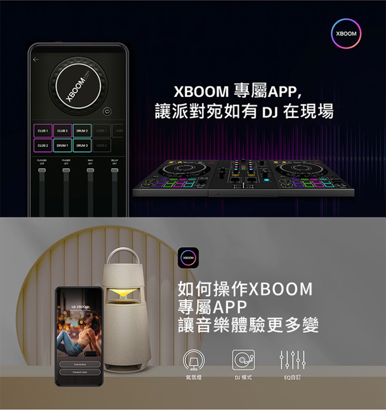 LG RP4B XBOOM 360˚ 全景声蓝牙音响 (石墨黑) – WAFUU JAPAN