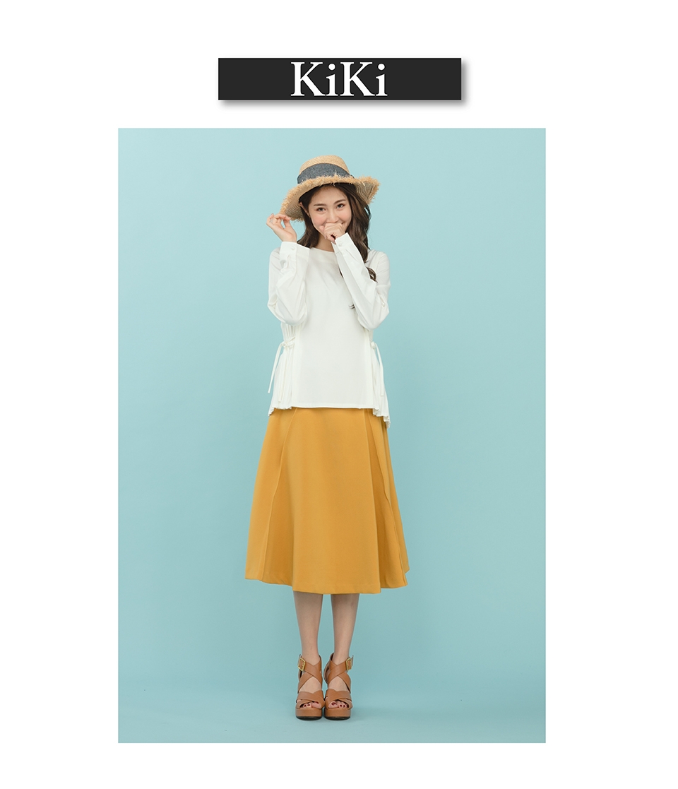 【KiKi】質感百摺長袖-襯衫(二色)