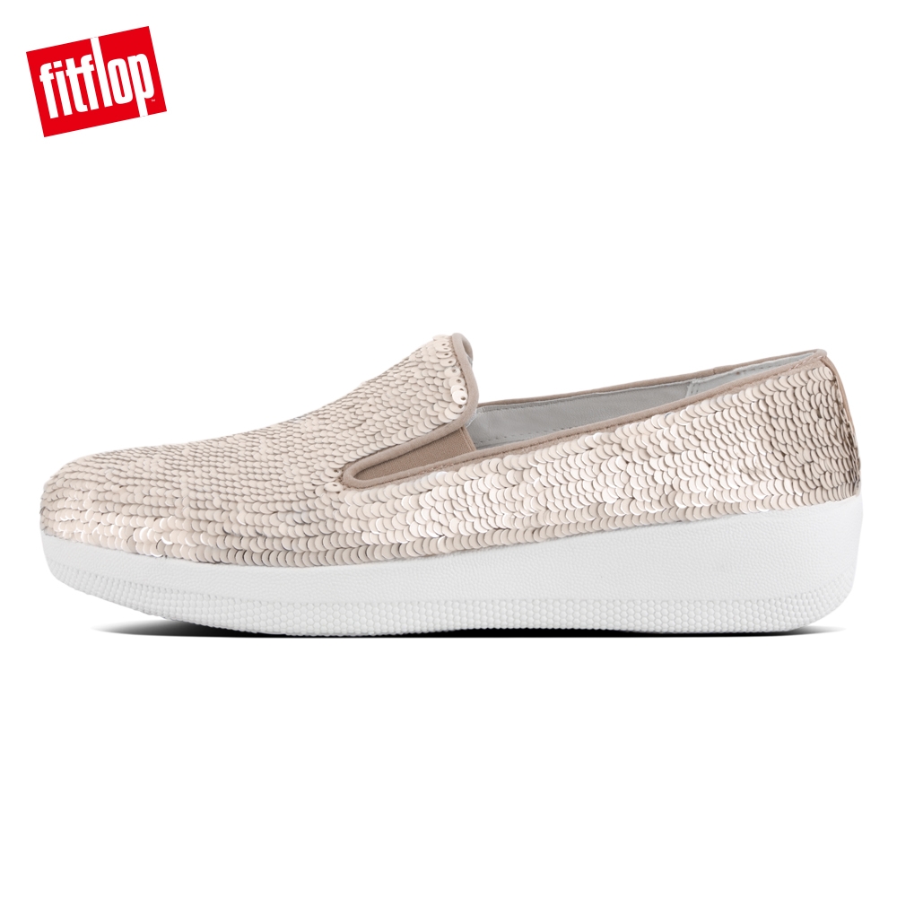 FitFlop SUPERSKATE SEQUINS LOAFERS 米白