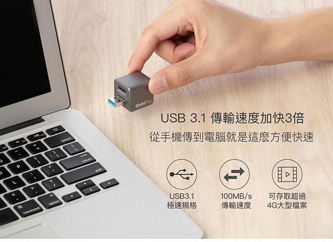 Qubii Pro備份豆腐專業版 + SanDisk 記憶卡 64GB