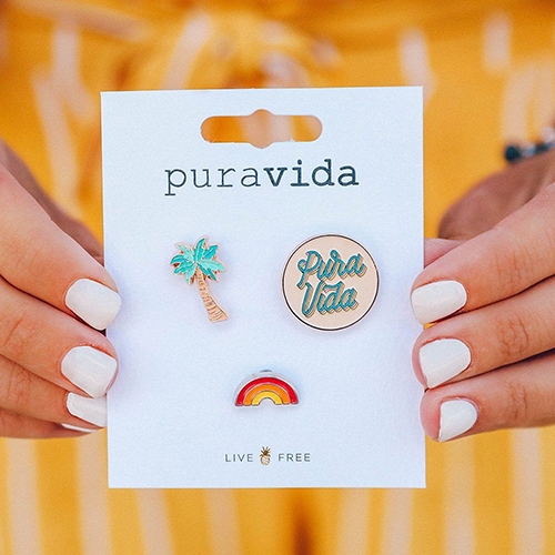 Pura Vida 美國手工 PURA VIDA胸針組