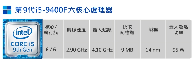 i5_華碩平台【藝術潛艦】i5-9400F/32G/2T/P2000/512G_M2