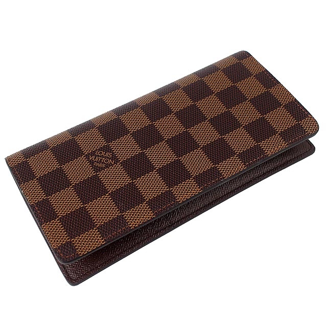 LV N60017 Damier LV棋盤格紋開闔拉鍊長夾