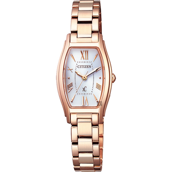CITIZEN 星辰 XC系列 限量光動能優雅女錶-玫瑰金/19.5mm