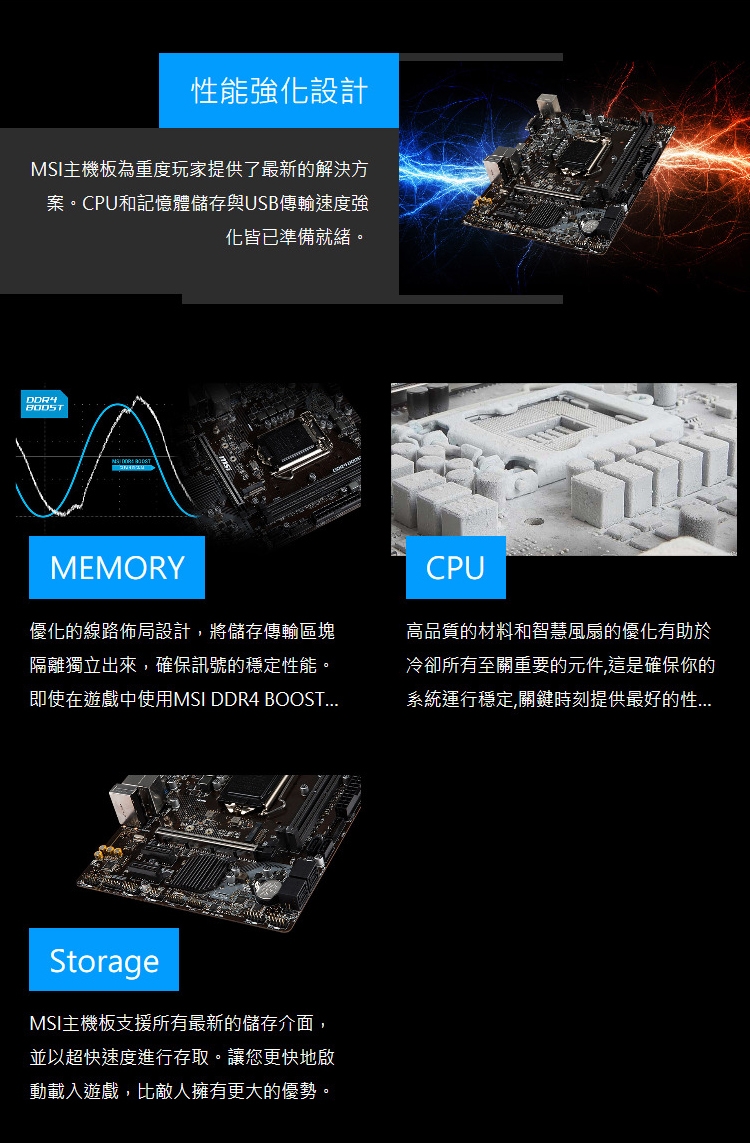 Intel i3-9100F 處理器 + MSI B365M PRO-VH 組合套餐