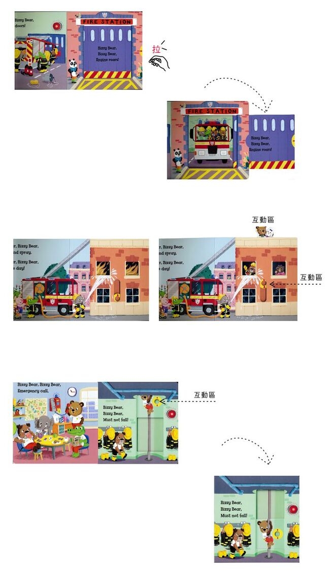 Bizzy Bear：Fire Rescue 消防員熊熊新奇操作書(美國版)