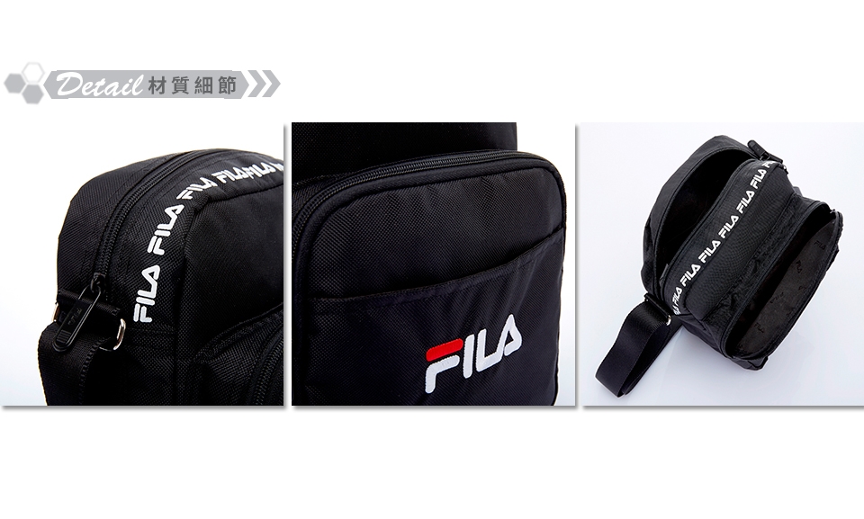 FILA 直式側肩包-黑 BMT-5201-BK