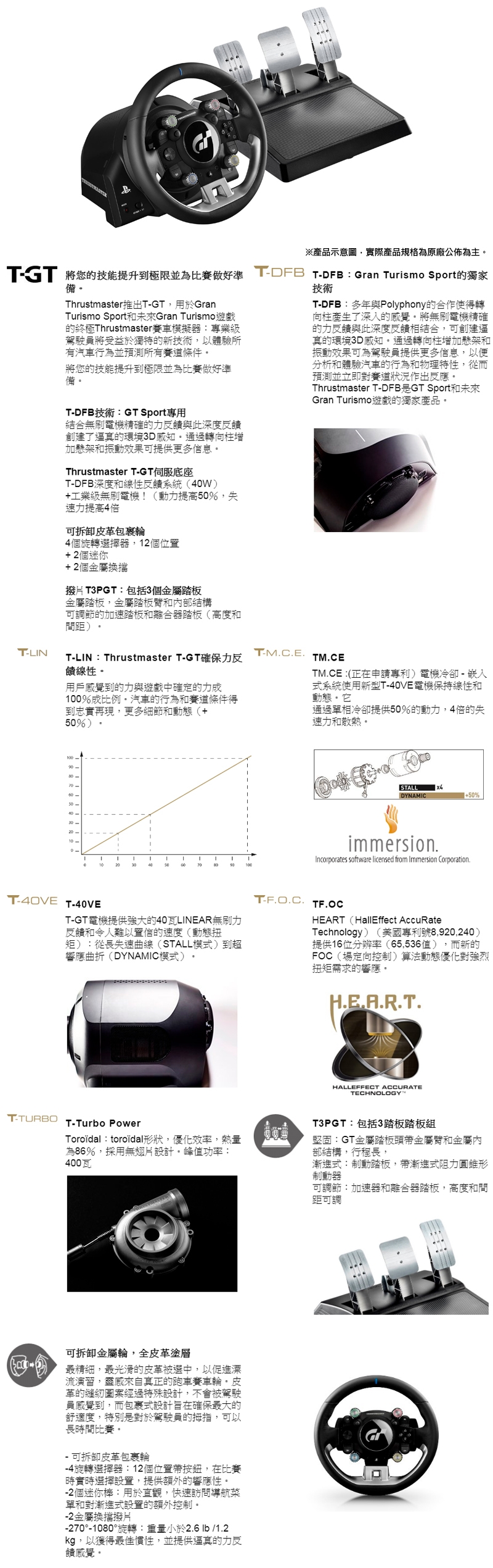 Thrustmaster T-GT 旗艦級方向盤(支援PS4/PC)