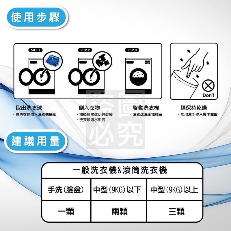 太陽媽媽 Sun Mama 皇家寶石藍 強效洗淨除臭洗衣膠囊/膠球 (30顆x3盒)